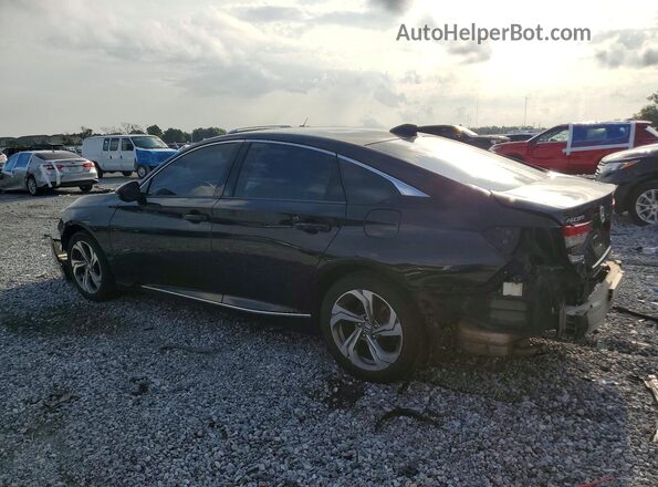 1HGCV2F62JA036033 2018 HONDA ACCORD Black Rear left