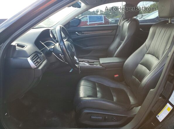 1HGCV2F62JA036033 2018 HONDA ACCORD Black Front interior view