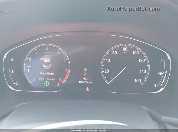 1HGCV2F66JA029070 2018 HONDA ACCORD Серый Вид задних сидений