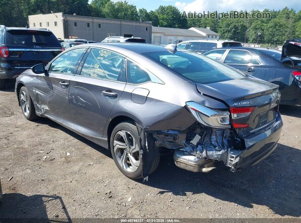 1HGCV2F66JA029070 2018 HONDA ACCORD Серый Задняя левая четверть