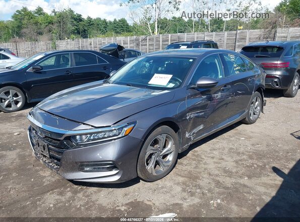 1HGCV2F66JA029070 2018 HONDA ACCORD Серый Передняя левая четверть