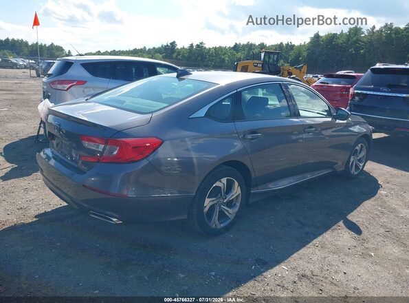 1HGCV2F66JA029070 2018 HONDA ACCORD Серый Задняя правая четверть