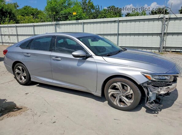1HGCV2F67JA021107 2018 HONDA ACCORD Серебряный Передняя правая четверть