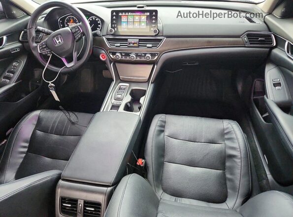 1HGCV2F67JA037792 2018 HONDA ACCORD Silver Widok deski rozdzielczej