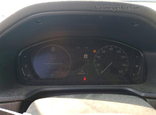 1HGCV2F6XJA004074 2018 HONDA ACCORD Gray Вид щитка приладів