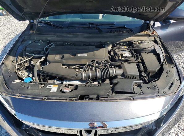 1HGCV2F6XJA004074 2018 HONDA ACCORD Gray Вид задньої частини салону