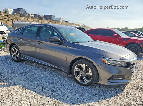 1HGCV2F6XJA004074 2018 HONDA ACCORD Gray Передня права чверть
