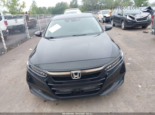 1HGCV2F90JA001890 2018 HONDA ACCORD Black Widok wnętrza z tyłu