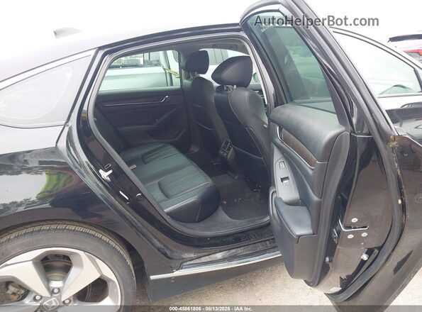 1HGCV2F90JA001890 2018 HONDA ACCORD Black Widok naklejki z numerem VIN