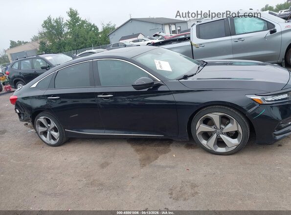 1HGCV2F90JA001890 2018 HONDA ACCORD Black Widok wnętrza 360 stopni