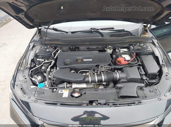 1HGCV2F90JA001890 2018 HONDA ACCORD Black Widok z tyłu