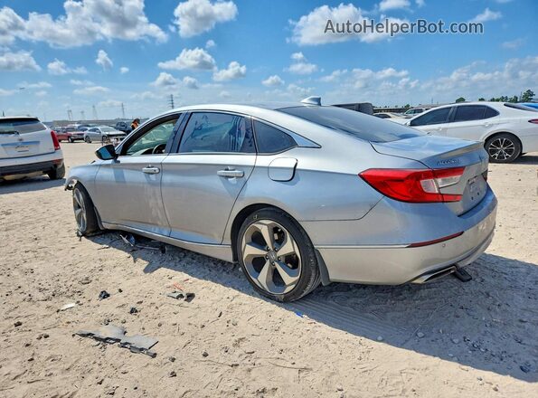 1HGCV2F90JA021427 2018 HONDA ACCORD Серебряный Задняя левая четверть