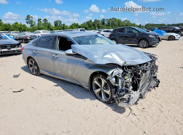 1HGCV2F90JA021427 2018 HONDA ACCORD Серебряный Передняя правая четверть