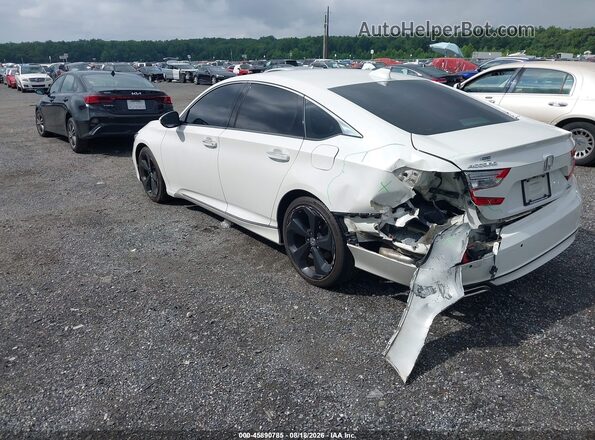 1HGCV2F90JA038664 2018 HONDA ACCORD White Tył lewy