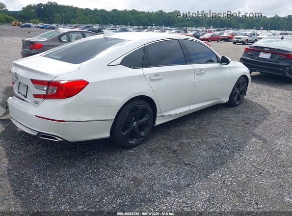 1HGCV2F90JA038664 2018 HONDA ACCORD White Tył prawy