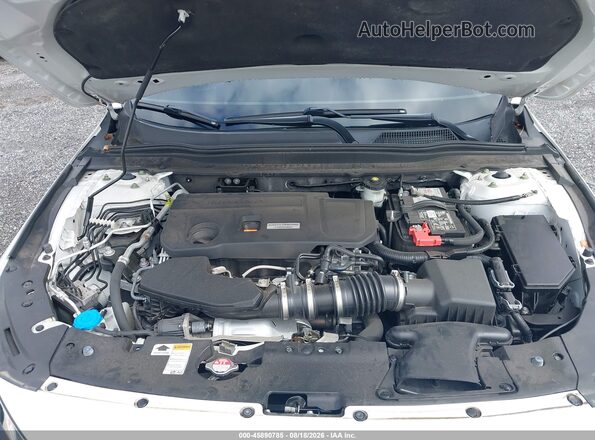 1HGCV2F90JA038664 2018 HONDA ACCORD White Widok z tyłu