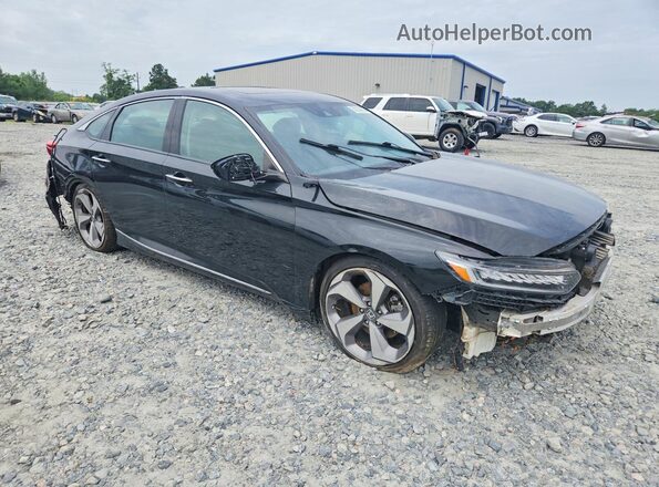 1HGCV2F90JA051978 2018 HONDA ACCORD Black Delantero derecho