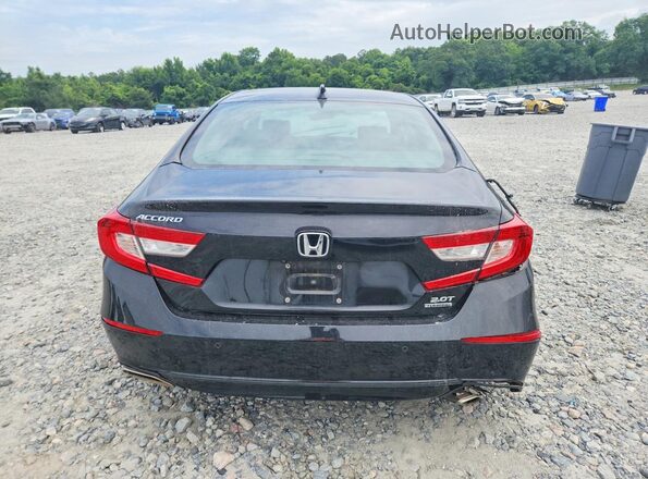 1HGCV2F90JA051978 2018 HONDA ACCORD Black Vista trasera