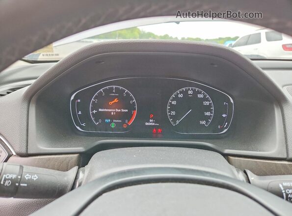 1HGCV2F90KA024118 2019 HONDA ACCORD Серый Вид щитка приборов