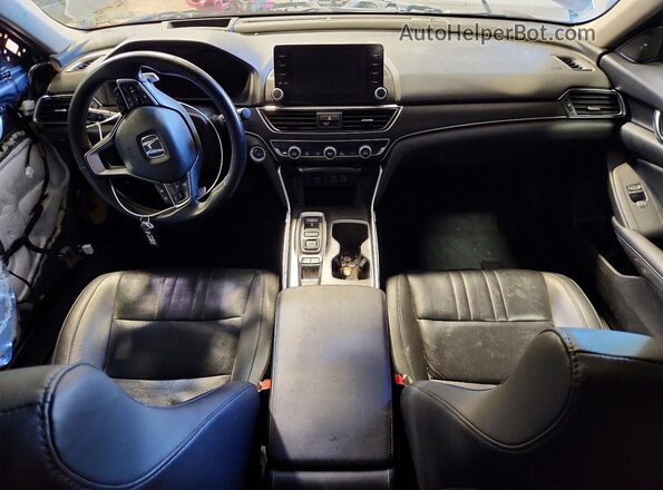 1HGCV2F90MA011341 2021 HONDA ACCORD Gray წინა პანელის ხედი