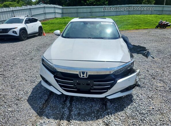1HGCV2F90MA023943 2021 HONDA ACCORD Белый Вид спереди