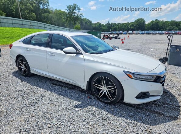 1HGCV2F90MA023943 2021 HONDA ACCORD Белый Передняя правая четверть