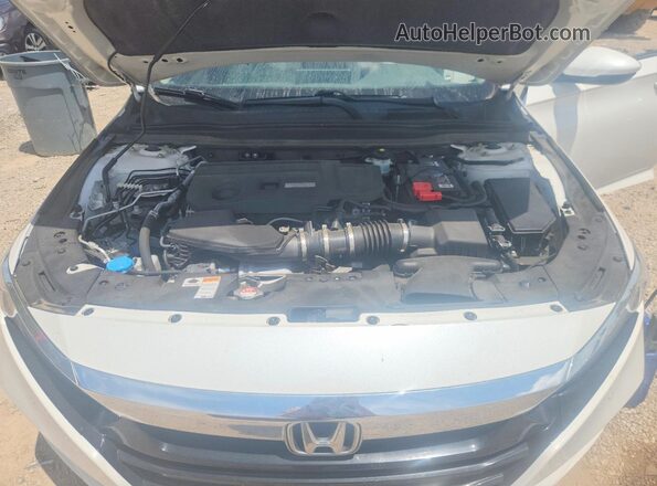 1HGCV2F91KA033183 2019 HONDA ACCORD White Widok wnętrza z tyłu