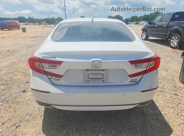 1HGCV2F91KA033183 2019 HONDA ACCORD White Widok z tyłu