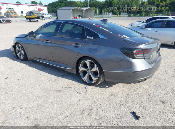 1HGCV2F92JA018383 2018 HONDA ACCORD Gray Tył lewy