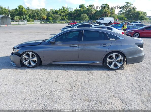 1HGCV2F92JA018383 2018 HONDA ACCORD Gray Widok wnętrza 360 stopni