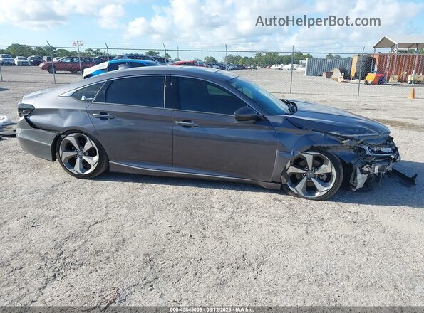 1HGCV2F92JA018383 2018 HONDA ACCORD Gray Widok wnętrza z tyłu