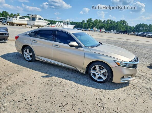 1HGCV2F92JA020022 2018 HONDA ACCORD Tan Առջևի աջ