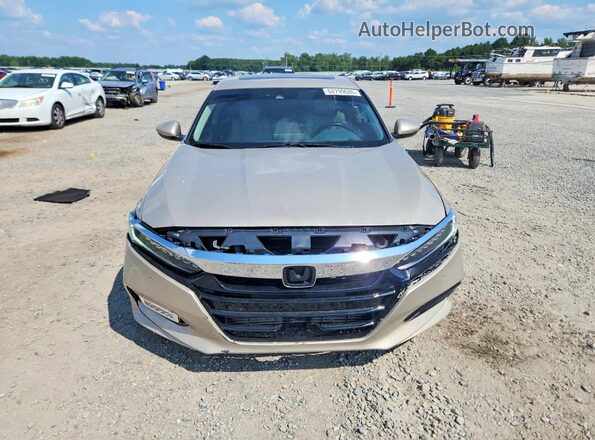 1HGCV2F92JA020022 2018 HONDA ACCORD Tan Դիմացի տեսք