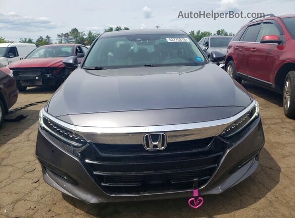 1HGCV2F93KA034738 2019 HONDA ACCORD Gray Vista frontal