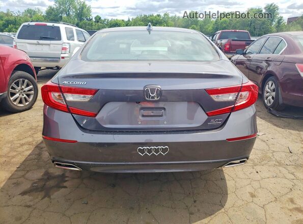 1HGCV2F93KA034738 2019 HONDA ACCORD Gray Vista trasera