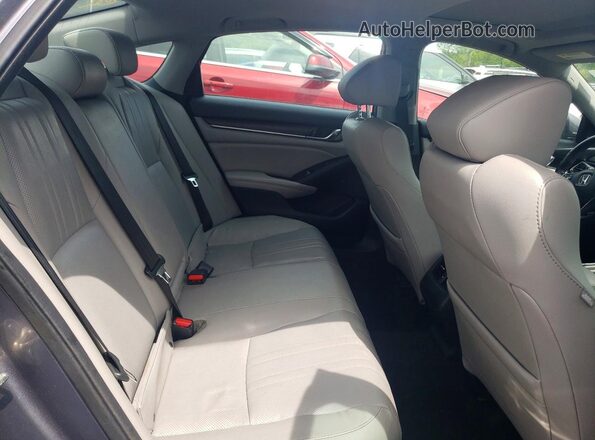 1HGCV2F93KA034738 2019 HONDA ACCORD Gray Vista de los asientos traseros