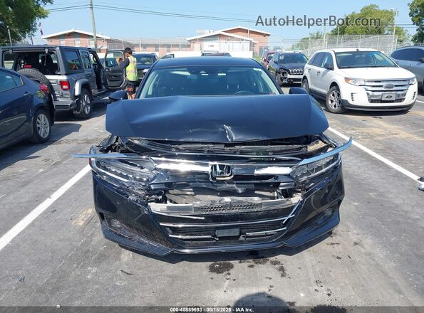 1HGCV2F93MA012970 2021 HONDA ACCORD Black Widok zestawu wskaźników
