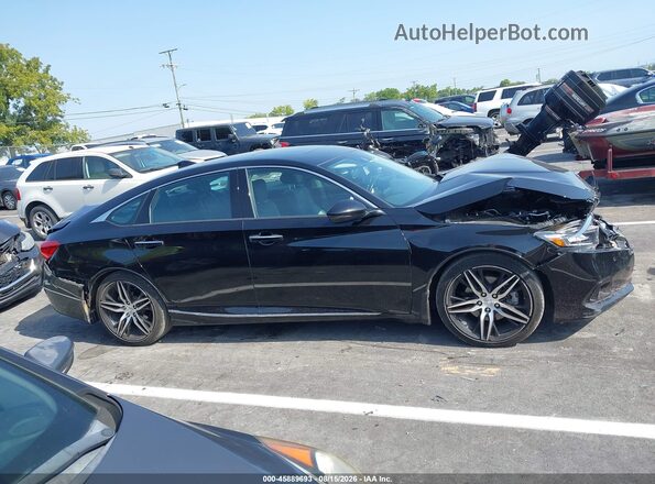 1HGCV2F93MA012970 2021 HONDA ACCORD Black Widok wnętrza z tyłu
