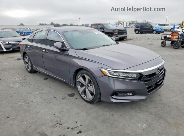 1HGCV2F94JA043611 2018 HONDA ACCORD Gray Front right