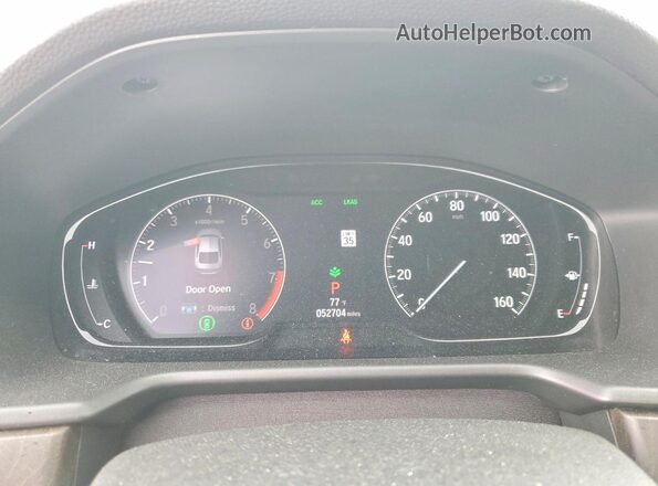 1HGCV2F94JA043611 2018 HONDA ACCORD Gray Instrument cluster view