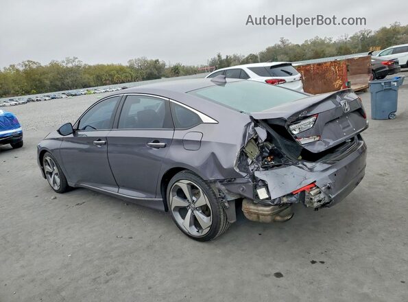 1HGCV2F94JA043611 2018 HONDA ACCORD Gray Rear left
