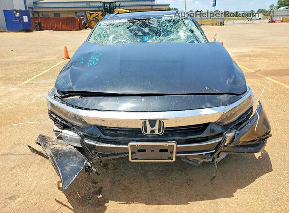 1HGCV2F94MA000424 2021 HONDA ACCORD Black Widok z przodu