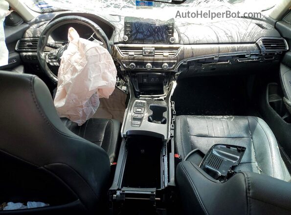 1HGCV2F94MA000424 2021 HONDA ACCORD Black Widok deski rozdzielczej