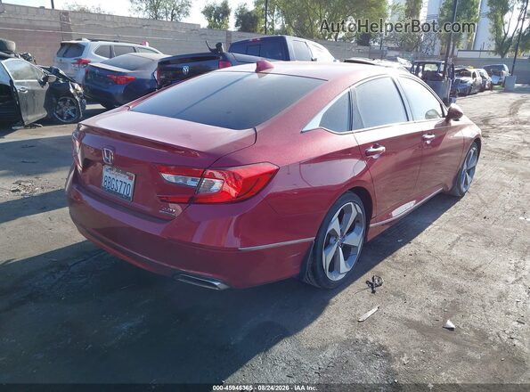 1HGCV2F95JA000637 2018 HONDA ACCORD Red Trasero derecho