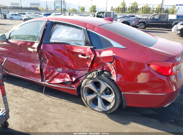 1HGCV2F95JA000637 2018 HONDA ACCORD Red 