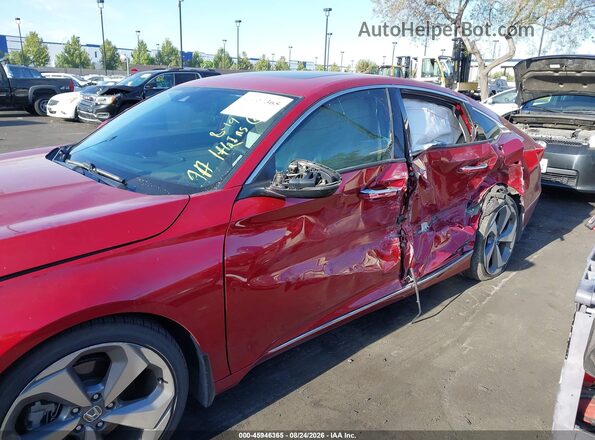 1HGCV2F95JA000637 2018 HONDA ACCORD Red Vista del cuadro de instrumentos