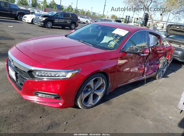 1HGCV2F95JA000637 2018 HONDA ACCORD Red 