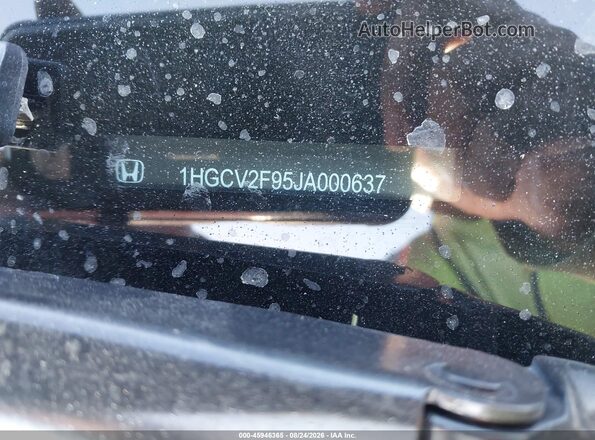 1HGCV2F95JA000637 2018 HONDA ACCORD Red Vista del compartimento del motor