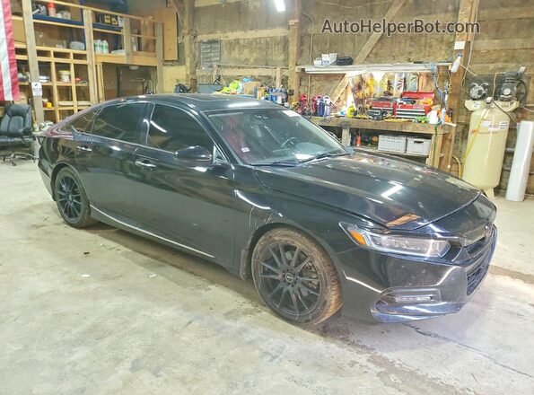 1HGCV2F95KA014751 2019 HONDA ACCORD Black Przód prawy