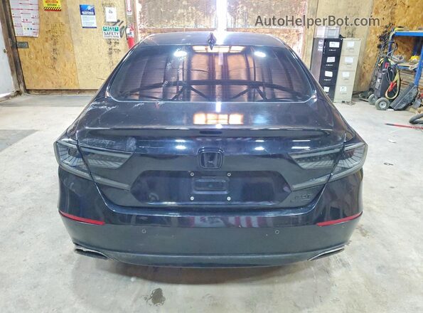 1HGCV2F95KA014751 2019 HONDA ACCORD Black Widok z tyłu